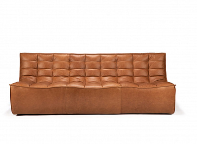 Кожаный трёхместный диван N701 - Ethnicraft, фото