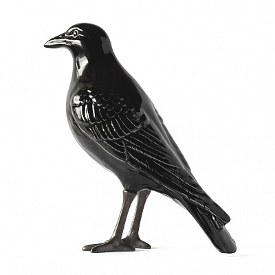 Фигурка «Ворон» Crow with oxidised brass claws - Laboratorio Destorias, фото