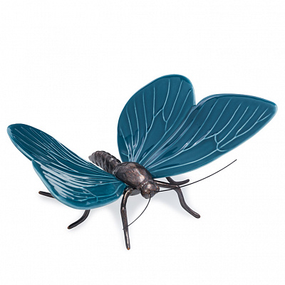 Фигурка «Бабочка» Prussian Blue Butterffly Oxid Brass Body - Laboratorio Destorias, фото