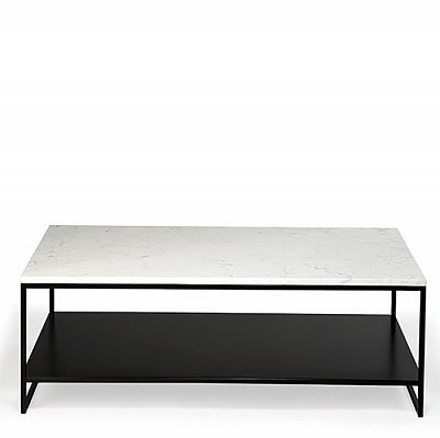 Кофейный столик с каменной столешницей - Ethnicraft, фото