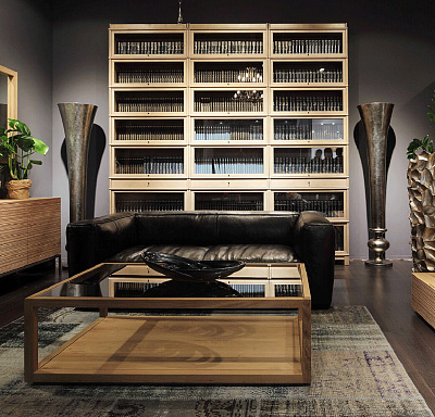 Застекленный шкаф для книг в цвете мытое дерево. Пример №19 - Bjorkkvist , фото