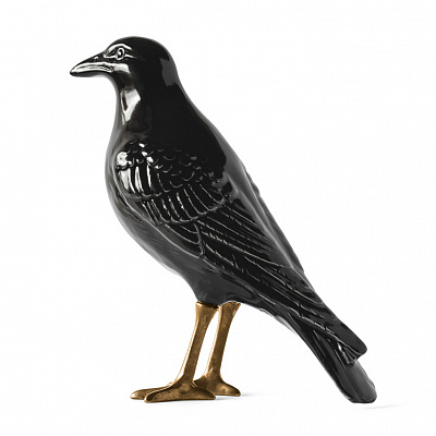 Фигурка «Ворон» Crow with natural brass claws - Laboratorio Destorias, фото