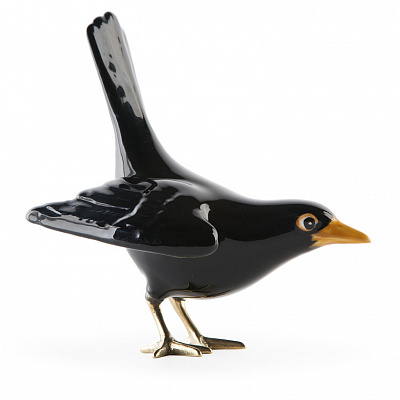 Фигурка «Дрозд» Blackbird Vertical Tail with Golden Fee - Laboratorio Destorias, фото