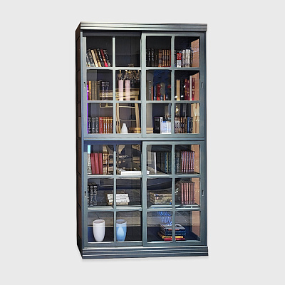 Книжная витрина Kusti тёмно-серый - Kusti, фото