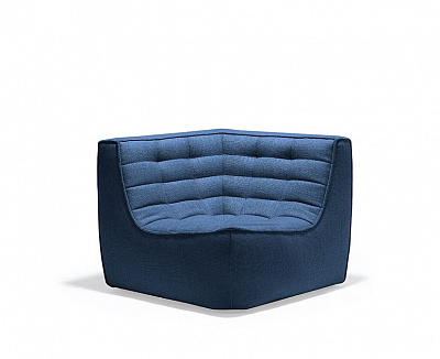 Угловой диван N701 в синем цвете - Ethnicraft, фото