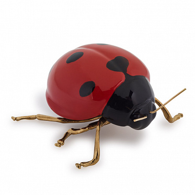 Фигурка «Божья коровка» Ladybird with Natural Brass Legs - Laboratorio Destorias, фото